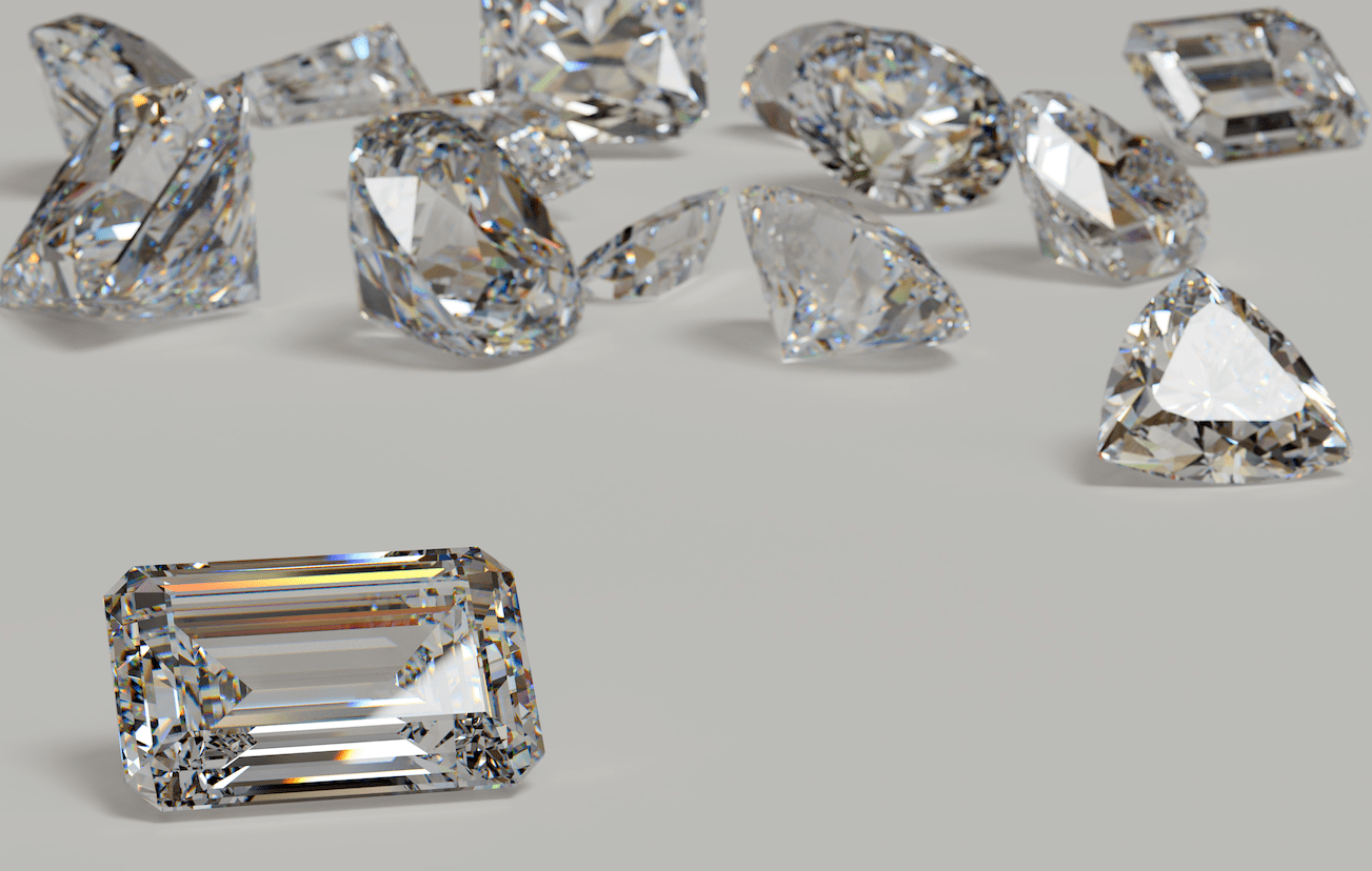 Verschillende slijpwijze van de diamant met het baguette slijpsel voorop Kennisbank Zilver.nl